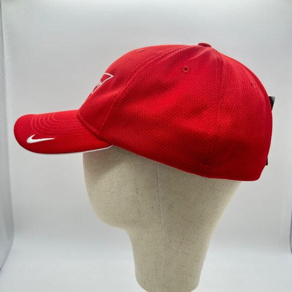 Nike Golf Cap Unisex‎ L/XL Red Limited Budweiser Talons Of Honor Fitted NEW - Picture 2 of 11